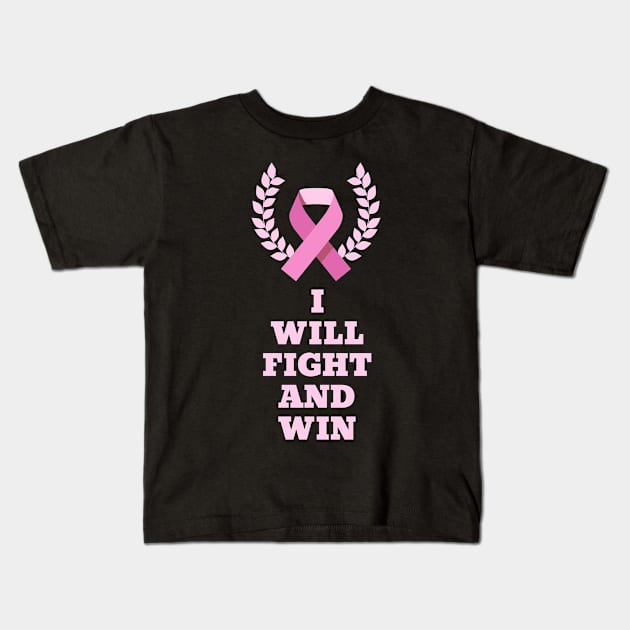 Breast Cancer Fighter Kids T-Shirt by JrxFoundation